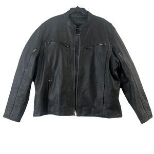 Zip Out Liner Road Wear Leather Jacket Buffalo Outdoors Size 2XL